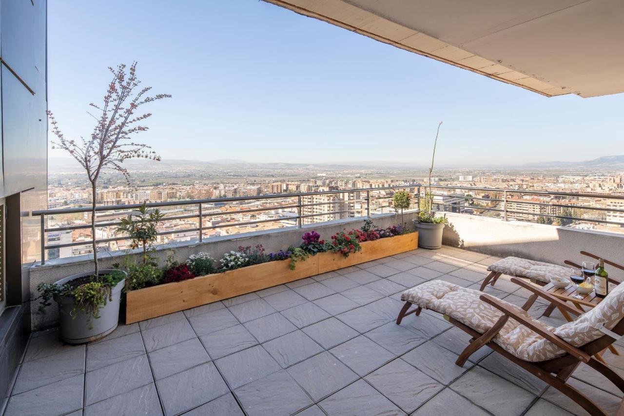 Atico Top Granada, Penthouse, 18-19Th Floor, City Centre, Views, Terrace, Free Parking エクステリア 写真