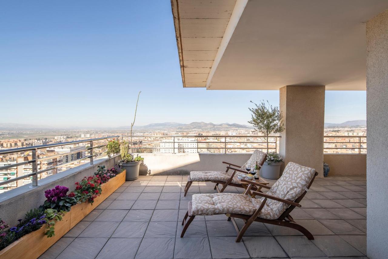 Atico Top Granada, Penthouse, 18-19Th Floor, City Centre, Views, Terrace, Free Parking エクステリア 写真