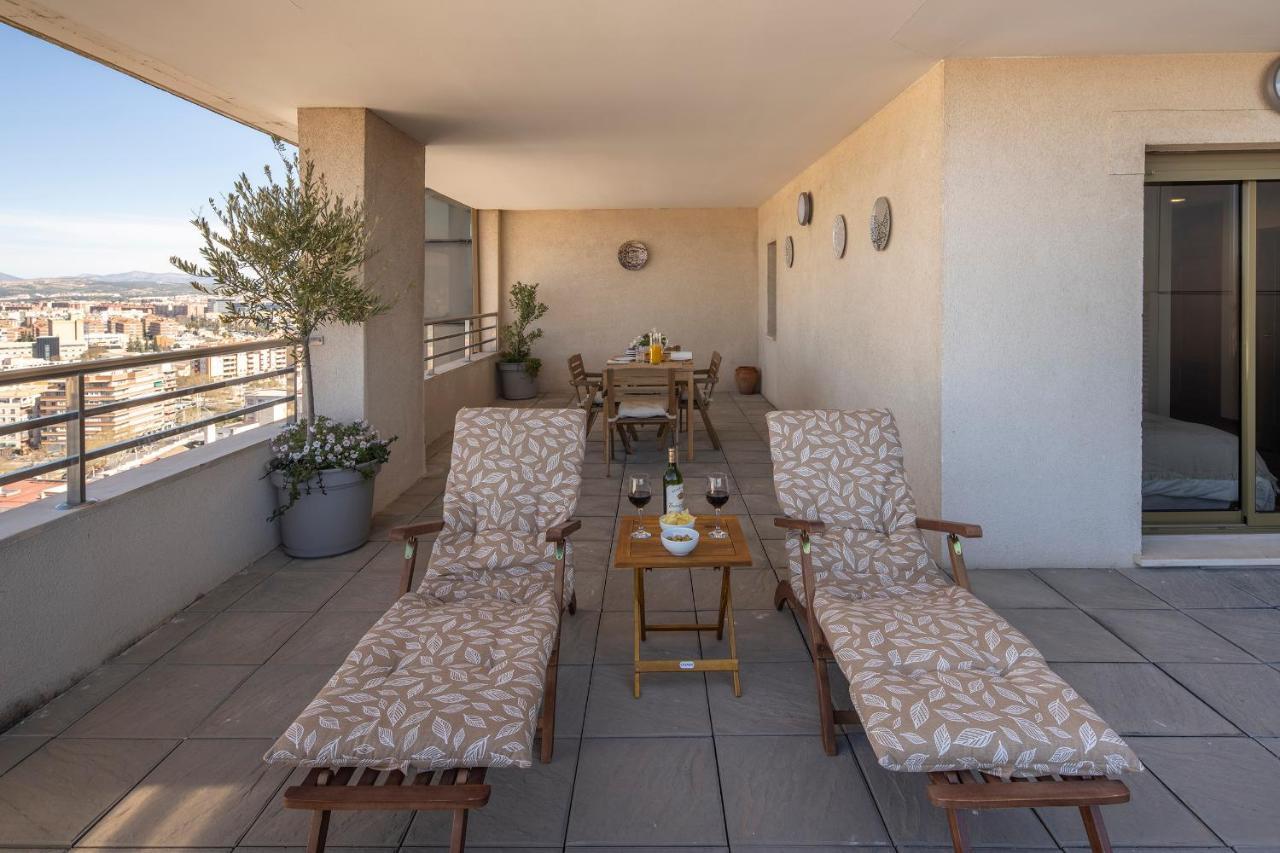 Atico Top Granada, Penthouse, 18-19Th Floor, City Centre, Views, Terrace, Free Parking エクステリア 写真