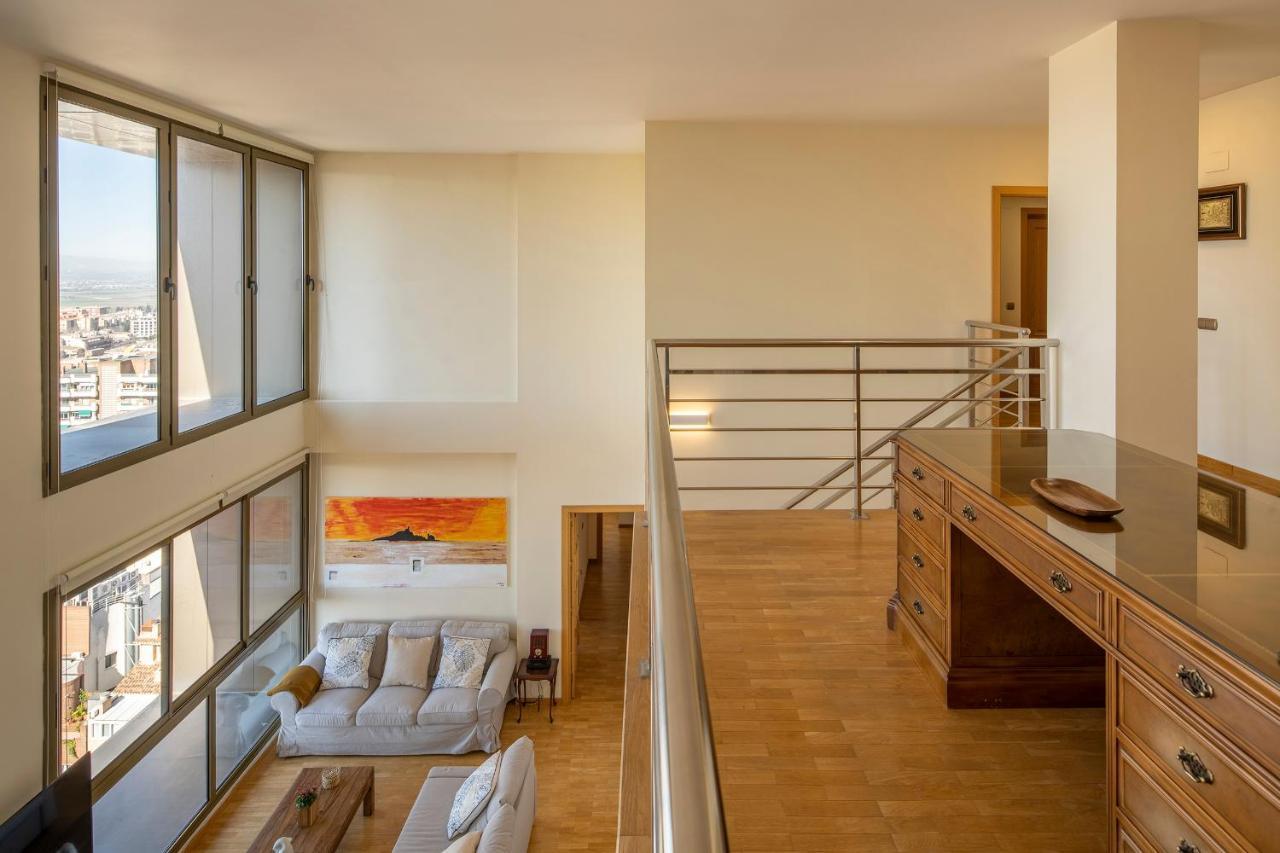 Atico Top Granada, Penthouse, 18-19Th Floor, City Centre, Views, Terrace, Free Parking エクステリア 写真