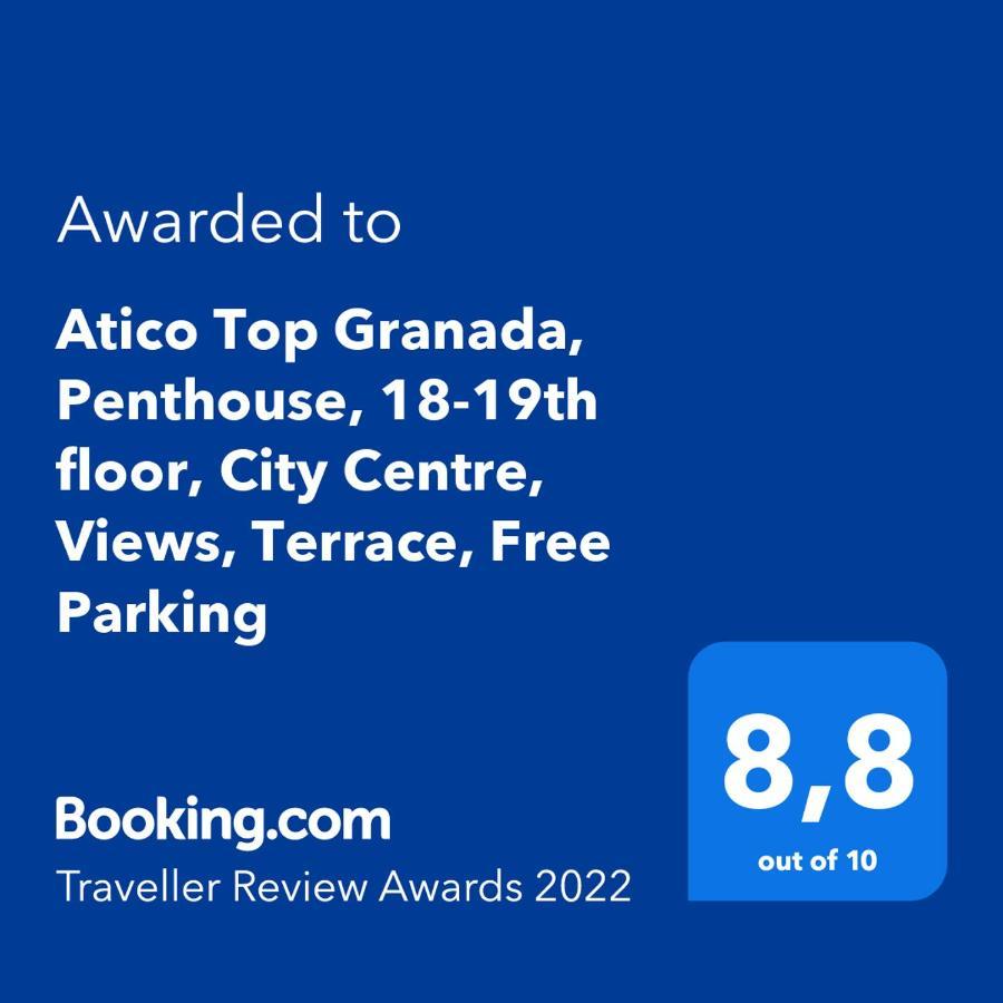 Atico Top Granada, Penthouse, 18-19Th Floor, City Centre, Views, Terrace, Free Parking エクステリア 写真